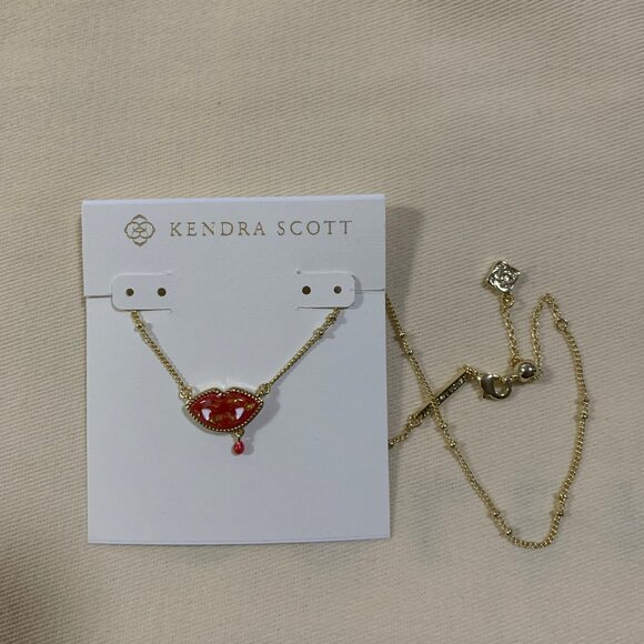Kendra Scott Halloween Vampire Pendant Necklace - Picture 1 of 3